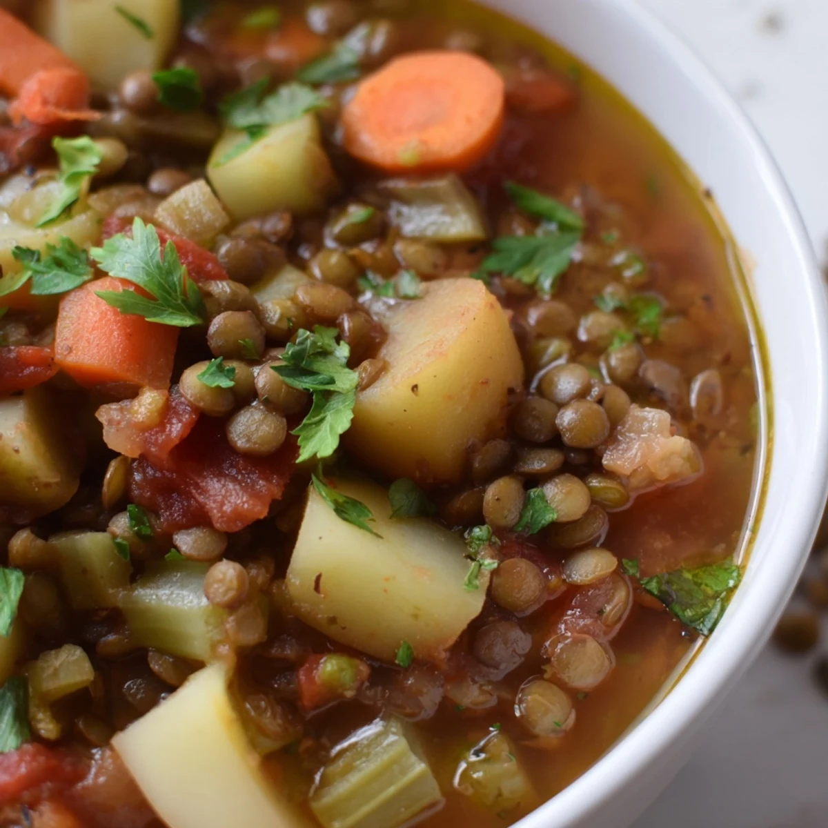 Herzhafter One-Pot Linseneintopf