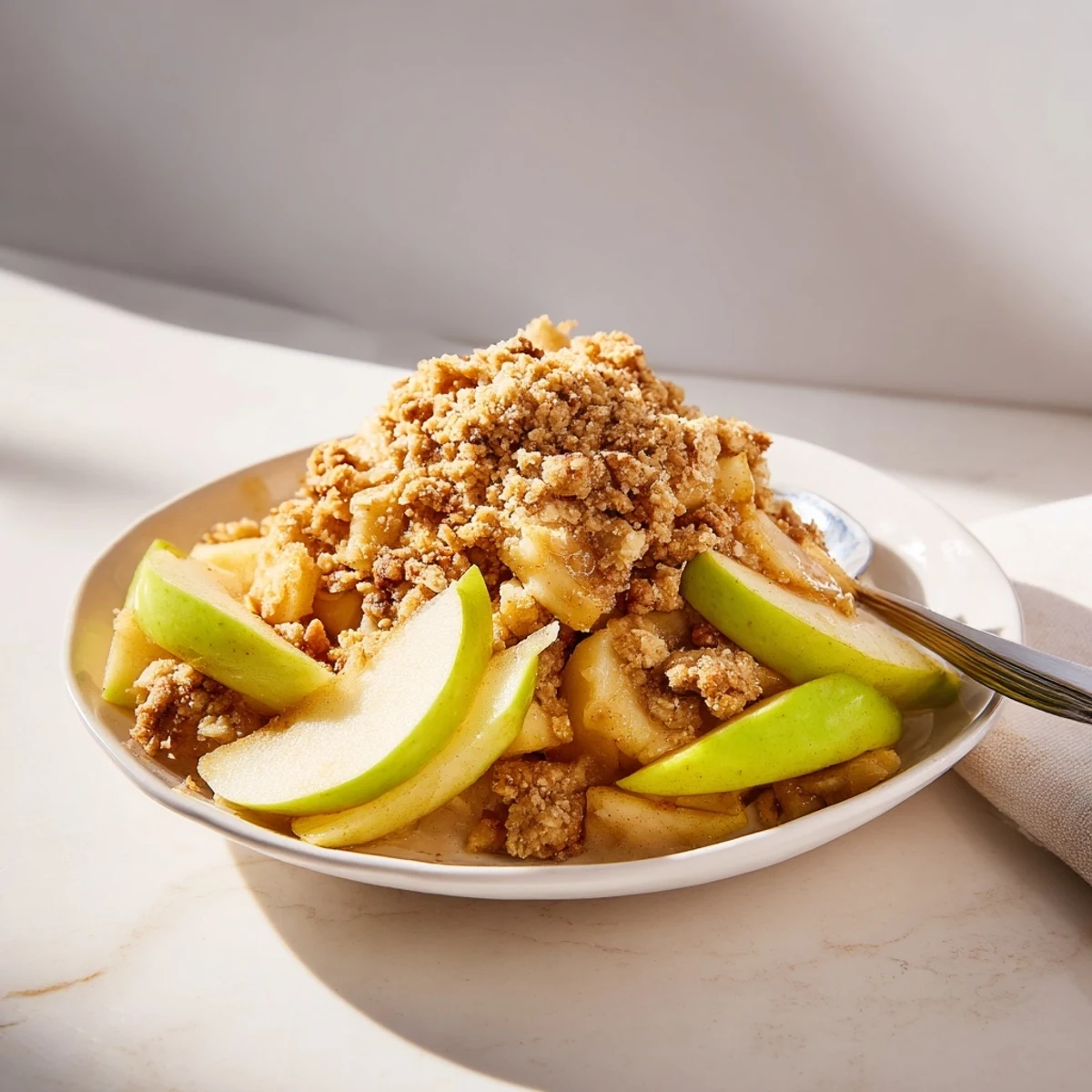 Apfel Zimt Crumble Genuss