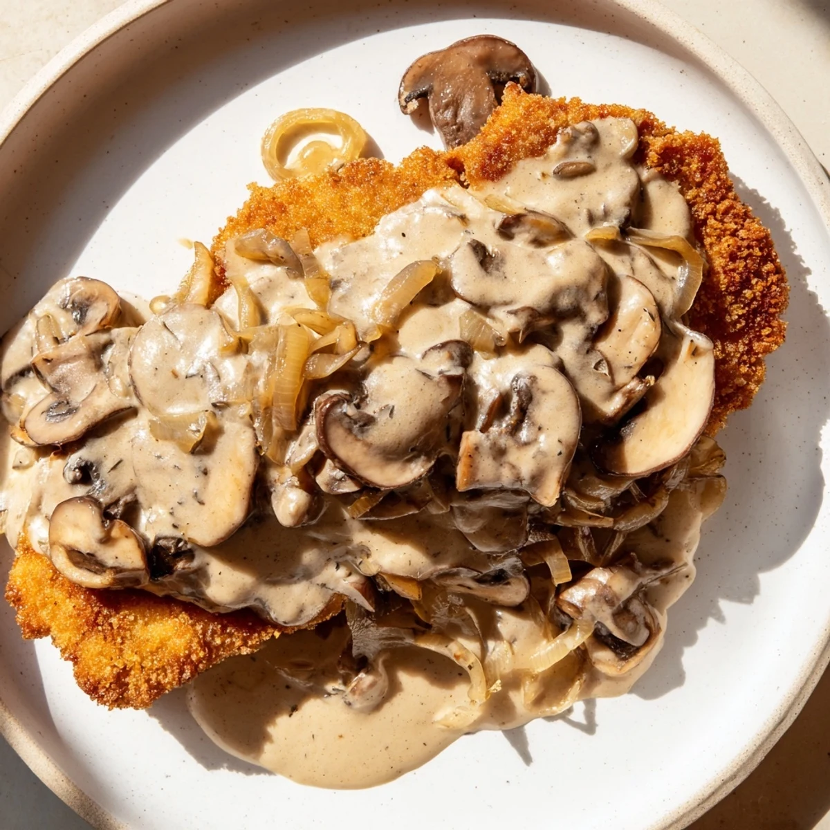 Jaeger Schnitzel mit Pilzsoße