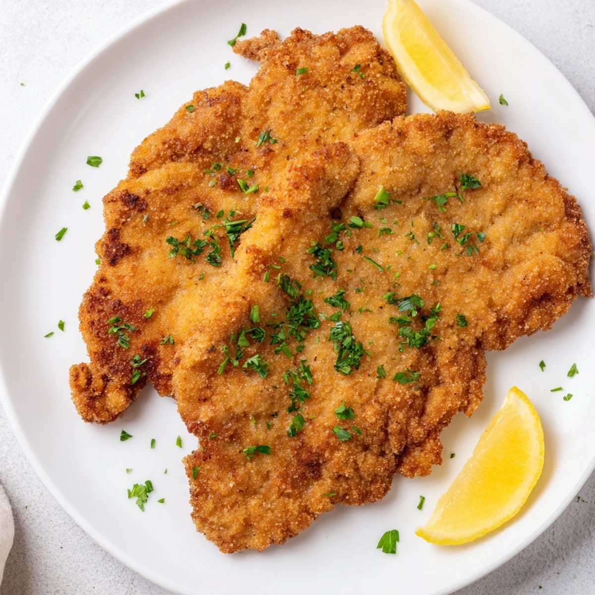 Airfryer Wiener Schnitzel knusprig