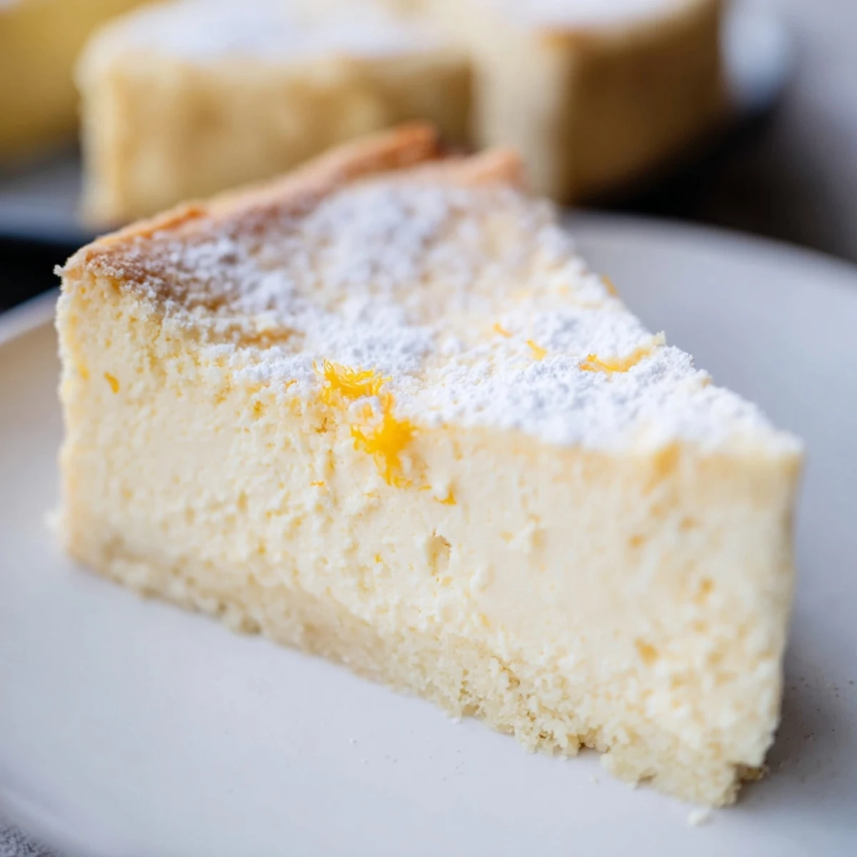 Deutscher cremiger Kuchen Zitrus