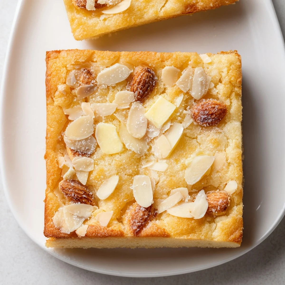 Squares of soft, yeasted German Butter Cake, perfect for enjoying with coffee or alongside afternoon tea.