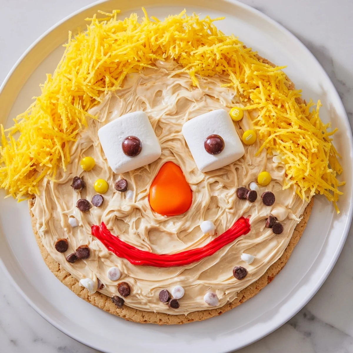 Easy and delicious, this fall-themed Scarecrow Candy Platter is perfect for Halloween parties.