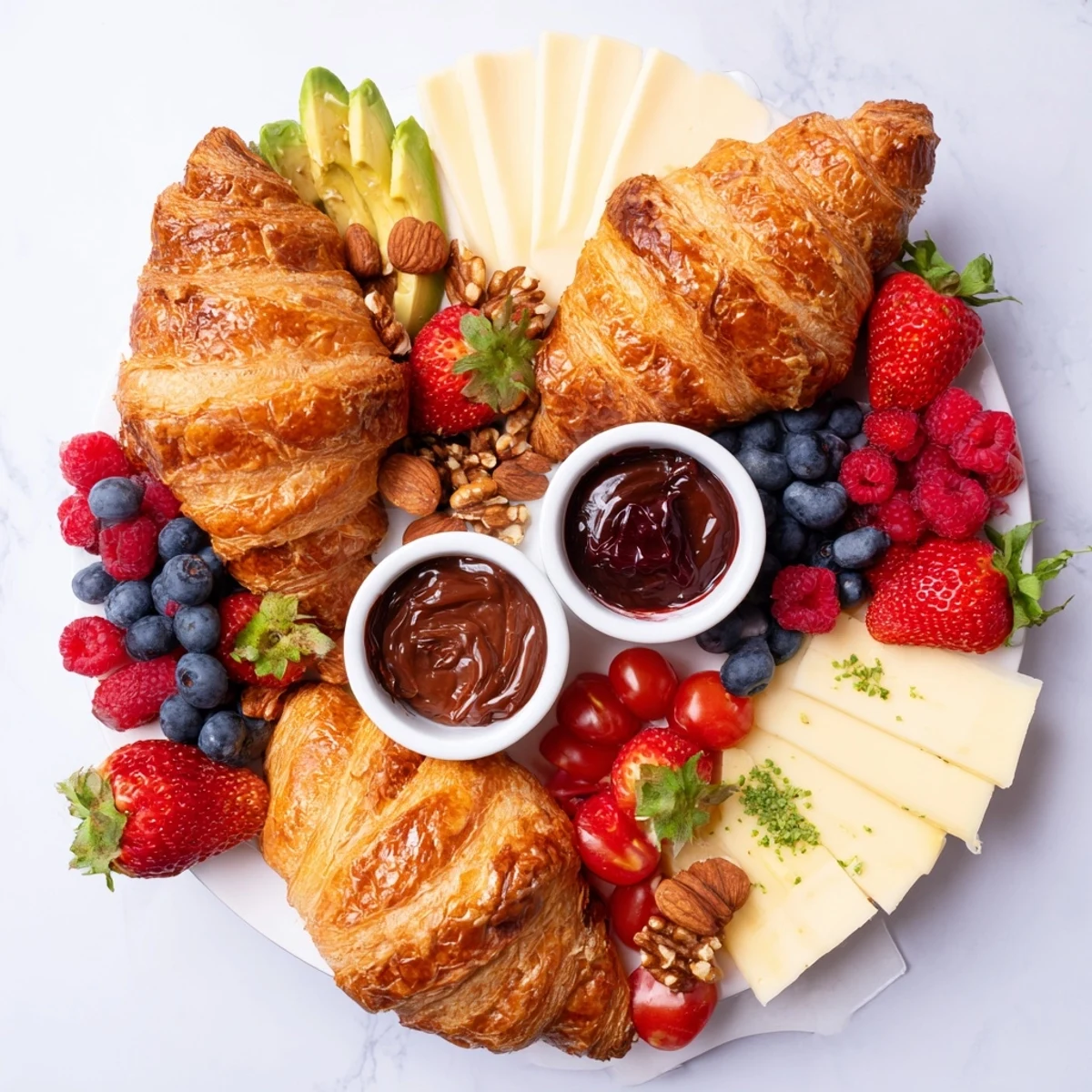 Gemütliches Croissant Brett #93