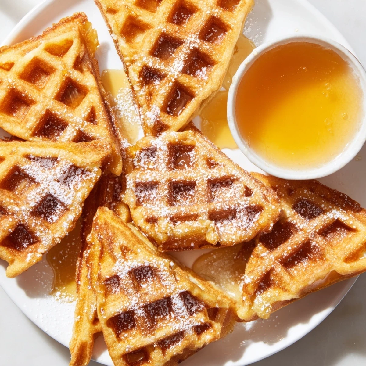 Waffelviertel mit Sirup Dip #103