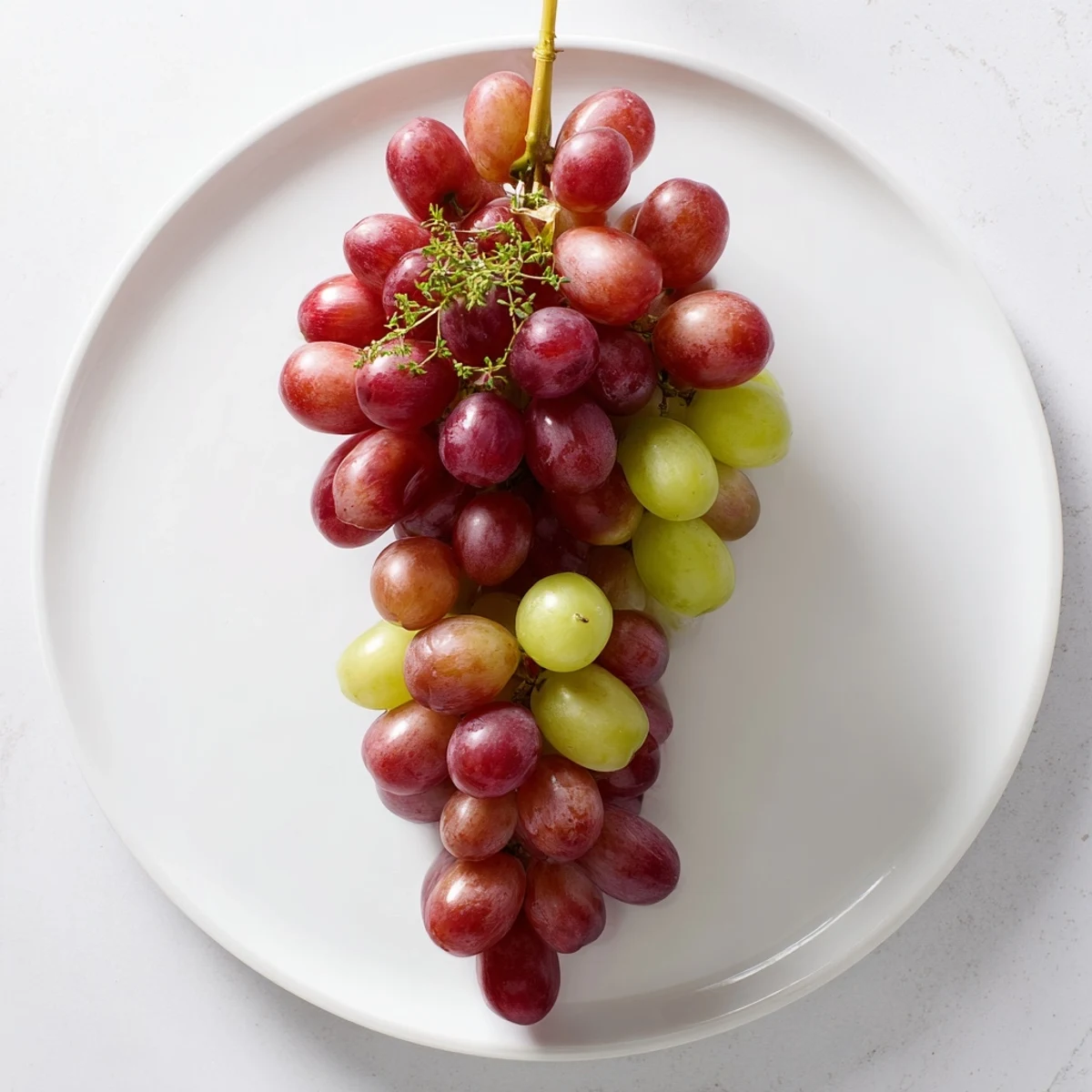 Vibrant cluster of the Vineyard Grape Cluster Drop: a delightful, easy appetizer for any gathering.