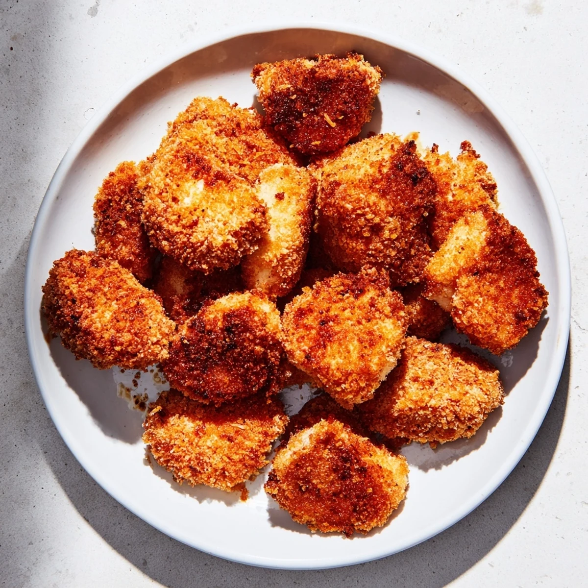 Golden, crispy Air Fryer Un-Fried Chicken Nuggets, a kid-friendly American classic with dipping sauces.