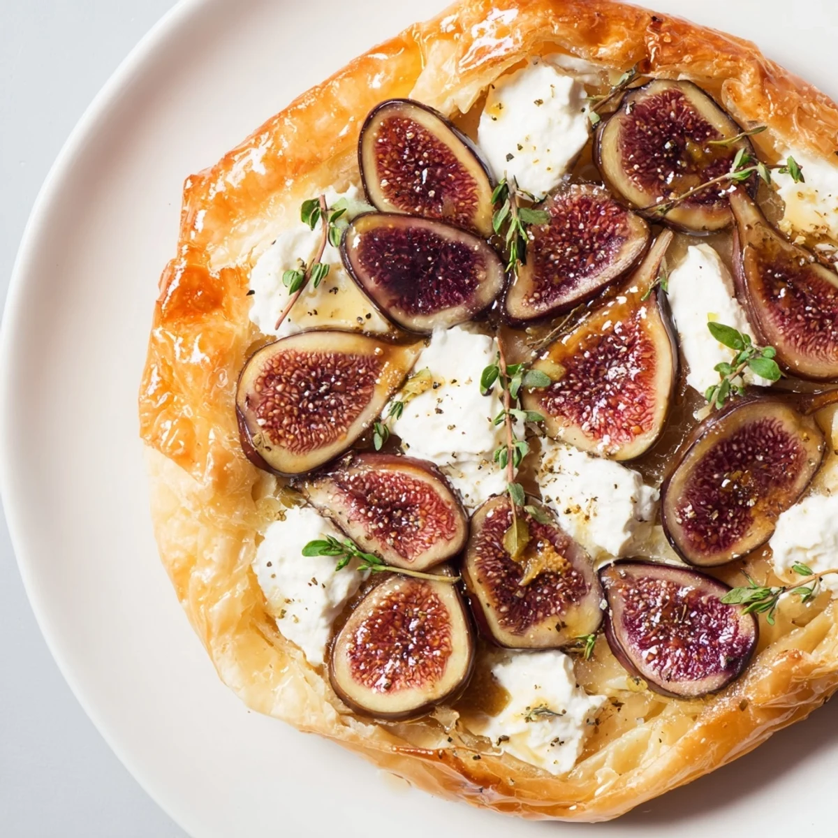 Savory and sweet, this puff pastry truffle pizza is a quick and easy vegetarian treat.