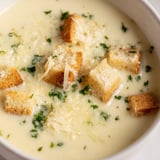 Cremige Knoblauch Brotsuppe