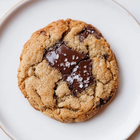Golden-brown Miso Brown Butter Cookies, perfectly crisp edges, ready to enjoy with a glass of milk.