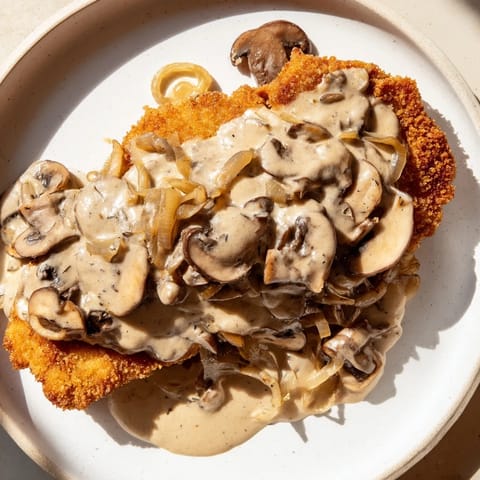 Jaeger Schnitzel mit Pilzsoße