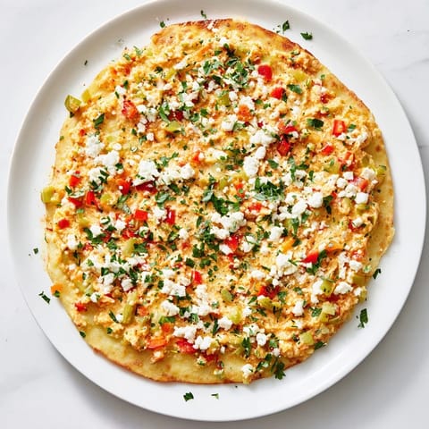 Türkische Menemen Pizza