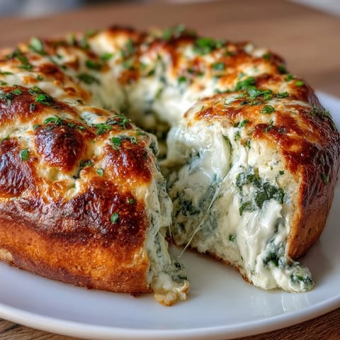 Spinat Mozzarella Flache Brötchen