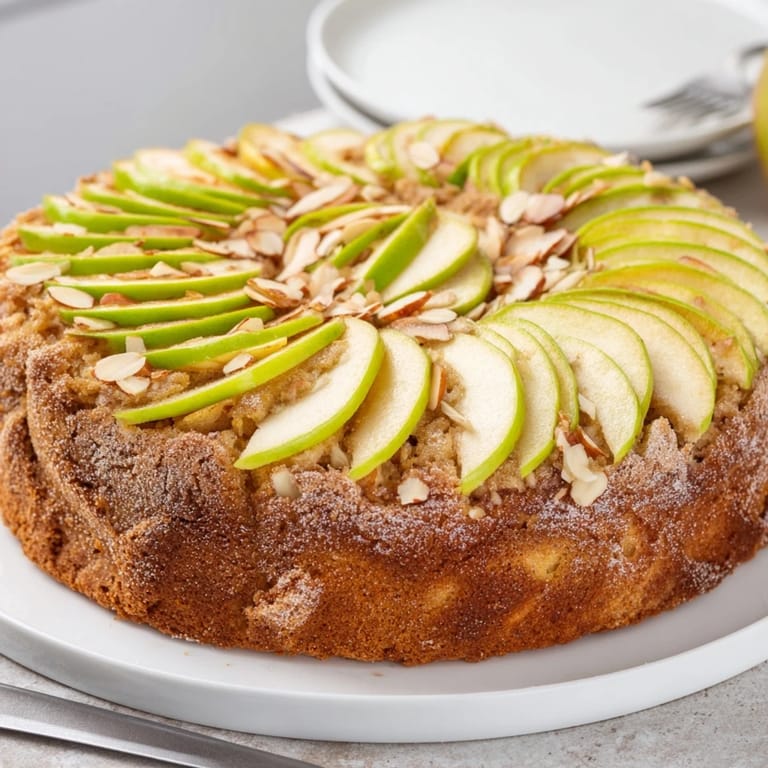 Traditioneller deutscher Apfelkuchen, perfekt serviert mit Schlagsahne oder Eis.