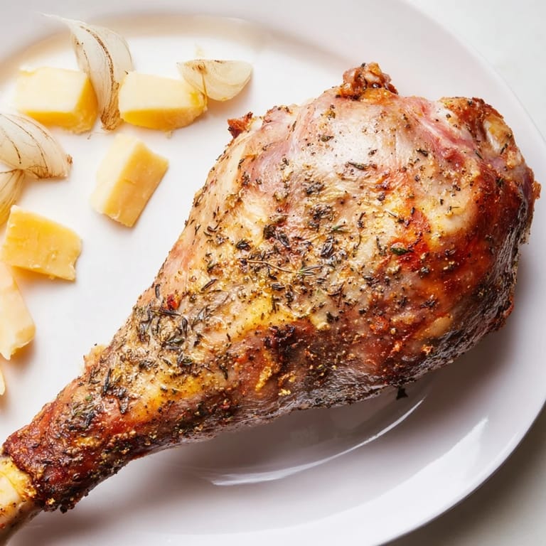 Delicious Thanksgiving turkey legs charcuterie: a visually stunning platter with roasted turkey and seasonal accompaniments.