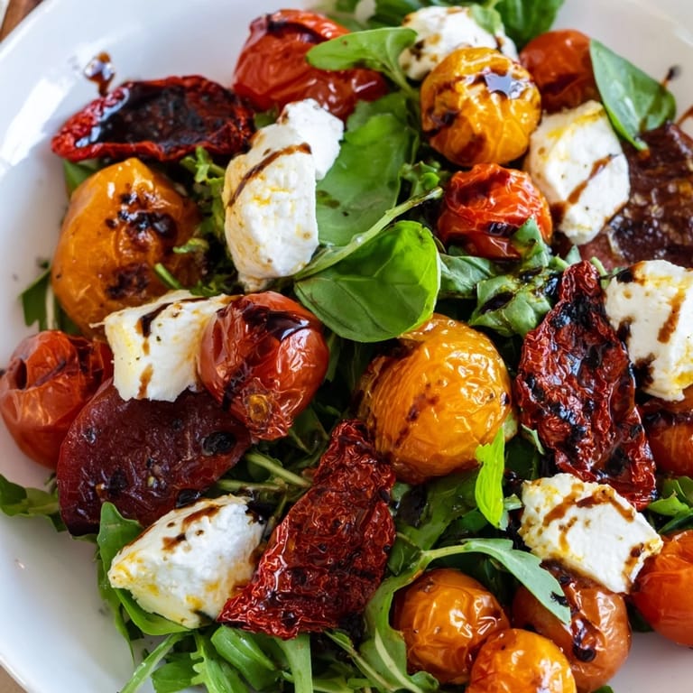 Enjoy this easy, Italian-inspired Tomato Flight Salad with fresh tomatoes and creamy burrata cheese.