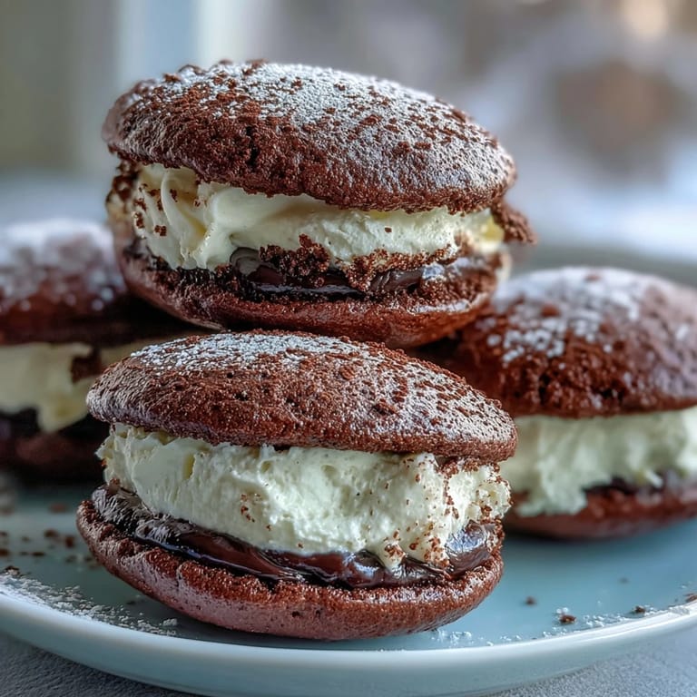 Weiche Kakaobiskuits umhüllen ein luftiges Kaffee-Mascarpone-Creme-Gefüll, perfekt für Kaffee-Liebhaber an besonderen Anlässen.
