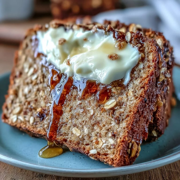 Rustikales irisches Vollkornbrot mit knuspriger Kruste, begleitet von süßer Honigbutter zum Verstreichen.