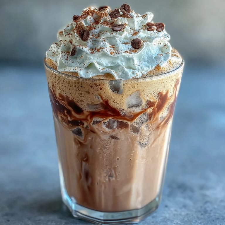 Erquickender Vanille-Bohnen-Protein-Shake mit Vanille-Proteinpulver und Ahornsirup.