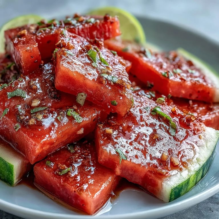 Kühle Wassermelonen-Sticks mit Limette und Tajin – perfekt für heiße Sommertage am Strand oder im Garten.