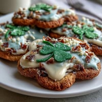 Festliche Zuckerkekse mit Buttercreme-Verzierungen für St. Patrick's Day, perfekt zum Teilen mit Familie und Freunden.