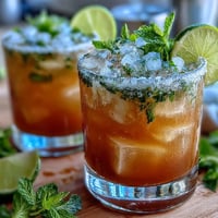 Cinco de Mayo Margarita Mocktail mit Limette und Salzrand, erfrischend und fruchtig, perfekt für festliche Anlässe.