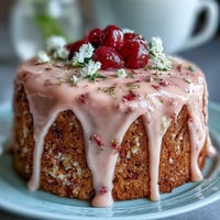Zarte rosa Rosé-Samttorte mit glänzendem Goldtropf, servierfertig für besondere Anlässe.